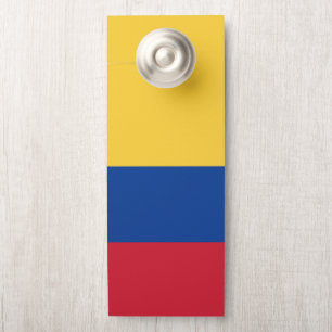 Aviso De Porta bandeira da Colômbia