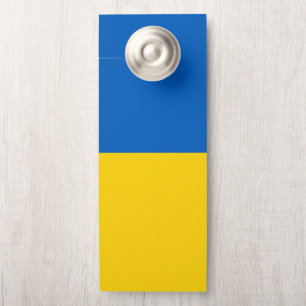 Aviso De Porta Bandeira da Ucrânia