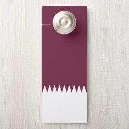 Aviso De Porta bandeira do Qatar