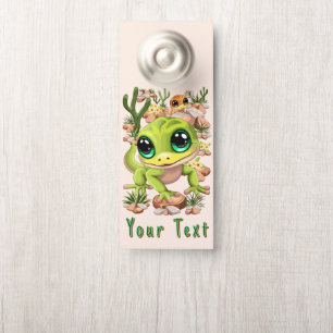 Aviso De Porta Bebê Geckos Personagens de desenho animados