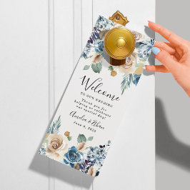 Aviso De Porta Beleza em Flor | Boas-vindas de Casamento & Não Pe
