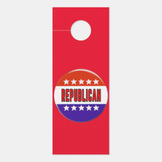 Aviso De Porta Botão Republicano