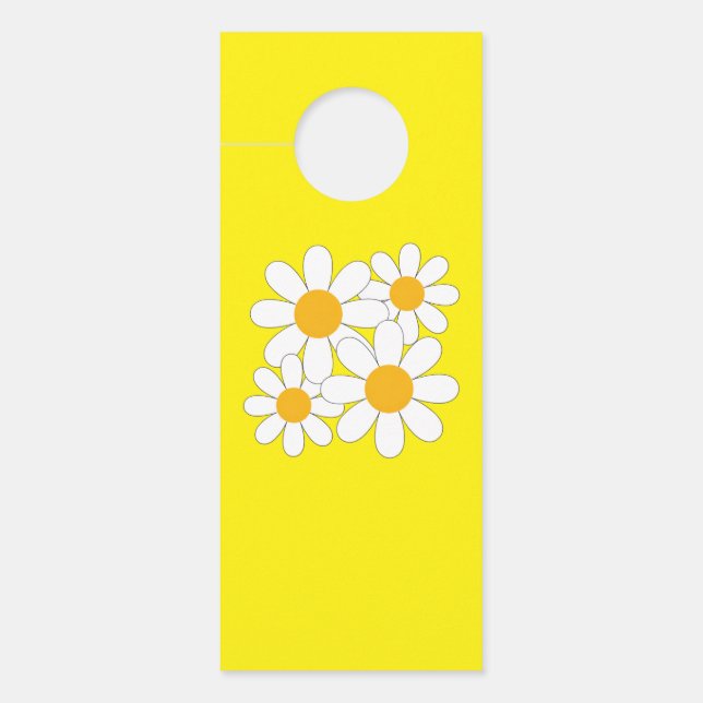 Aviso De Porta Bright and Bold Daisy (Frente)