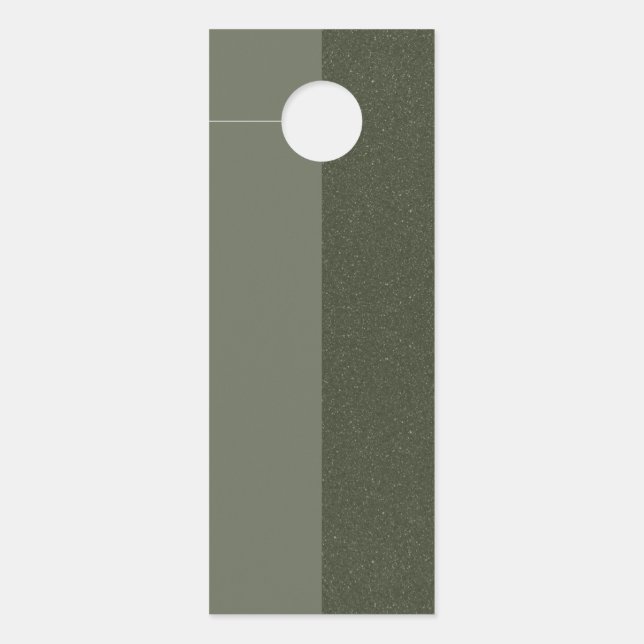 Aviso De Porta Cabeçalho de Porta Vertical com Dois Tom Verde - P (Frente)