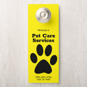 Aviso De Porta Cachorro Pet Personalizado Caminhando Sentado Cach