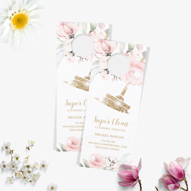 Aviso De Porta Câmara de Limpeza Maid Com Folga Dourada (Criador carregado)