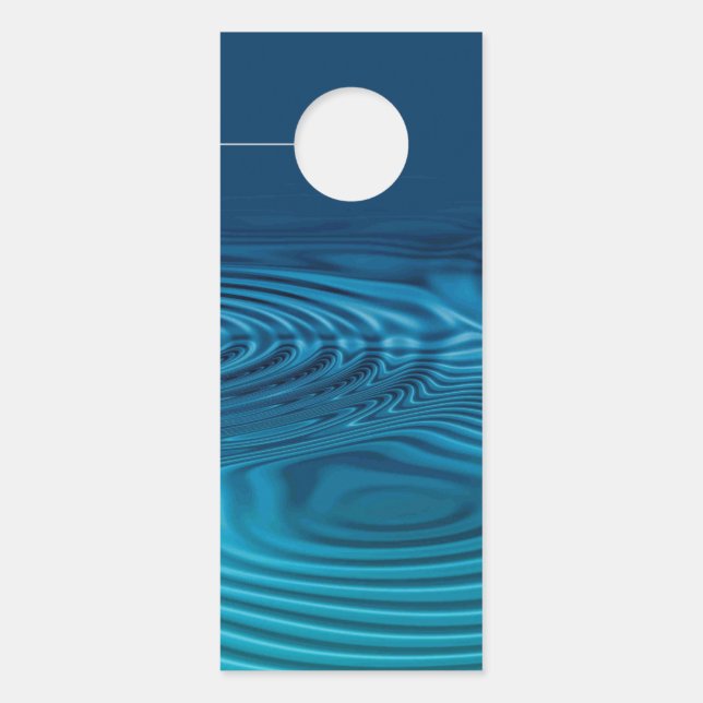 Aviso De Porta Cápsulas Azul Aqua (Frente)