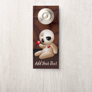 Aviso De Porta Cartoon Doll Voodoo Apaixonado