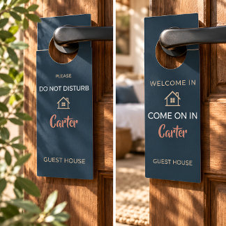 Aviso De Porta Casa de Hóspedes Personalizada Não Perturbe