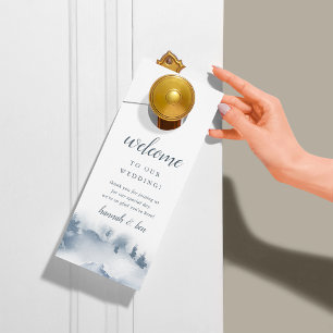 Aviso De Porta Casamento no inverno Snowbound Welcome/Do de