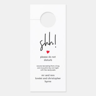 Aviso De Porta Chic Wedding Guest Shh E Mensagem De Boas-Vindas