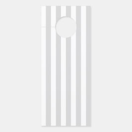 Aviso De Porta Cinzas claras e tiras brancas