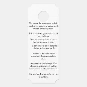 Aviso De Porta Citações de Jane Austen