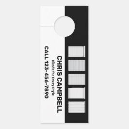 Aviso De Porta Coberturas da janela