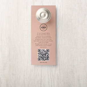 Aviso De Porta Código QR do Logotipo do Hotel Informações do Hósp