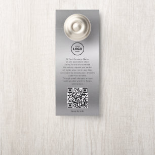Aviso De Porta Código QR do Logotipo do Hotel Informações do Hósp