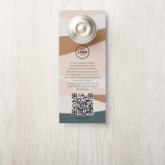 Aviso De Porta Código QR do Logotipo do Hotel Informações do Hósp