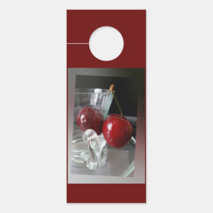 Aviso De Porta Copo de cerejas