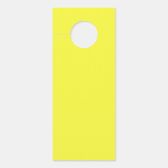 Aviso De Porta cor amarelo máximo (Frente)