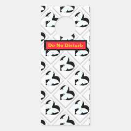 Aviso De Porta Coração de Borboleta Não Perturbe/Bebê Dormindo