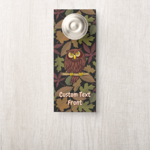 Aviso De Porta Coruja Cartoon Door Hanger