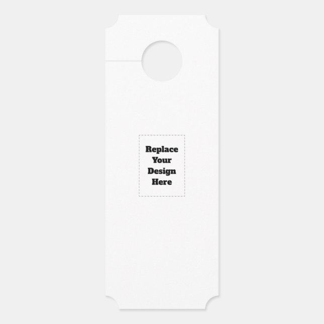 Aviso De Porta Create Your Own white  (Frente)