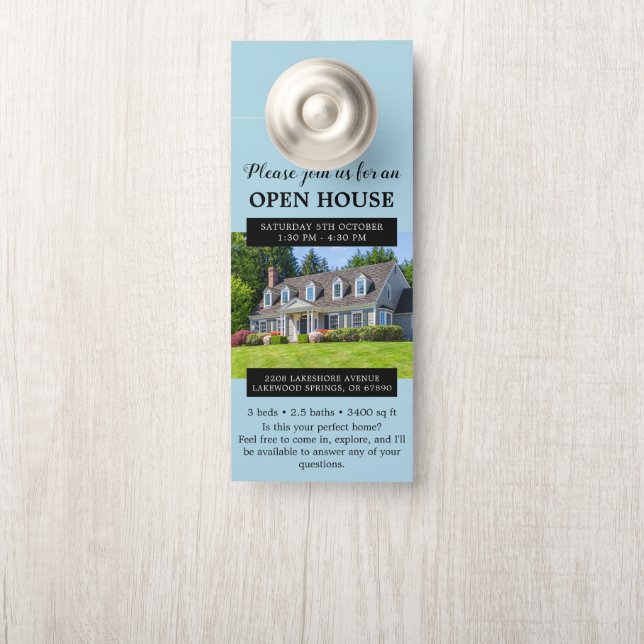 Aviso De Porta Criação de Imóveis em Casa Aberta (Na maçaneta)