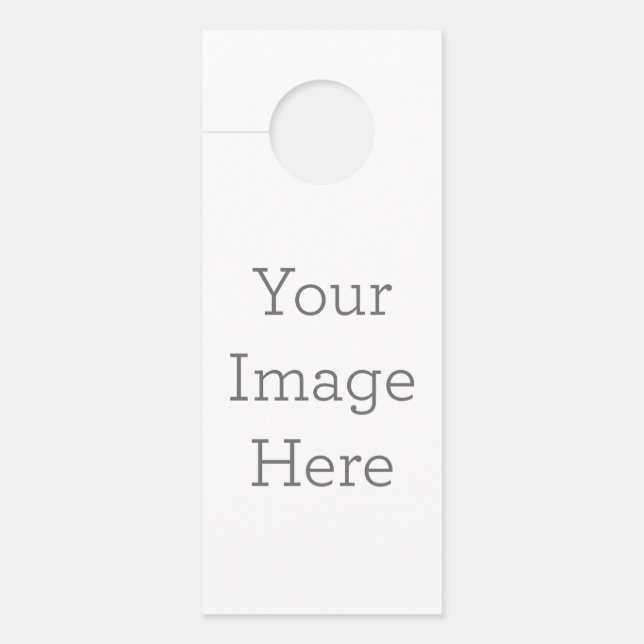 Aviso de porta, Pequeno Padrão, Fosco (Frente)