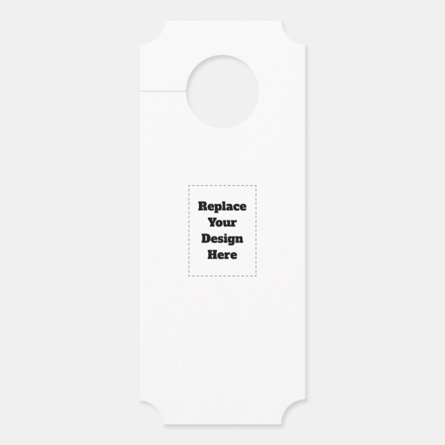Aviso De Porta Crie seu próprio branco  (Frente)