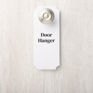 Aviso De Porta Crie seu próprio premium   3,5" x 8,5"