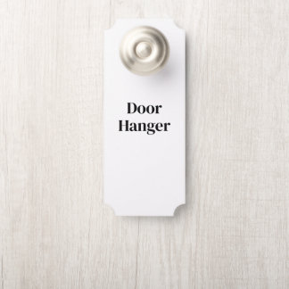 Aviso De Porta Crie seu próprio premium | 3,5" x 8,5"