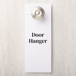 Aviso De Porta Crie seu próprio Premium | 4,25" x 11" Grande