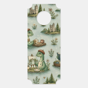 Aviso De Porta Criptídeos Aconchegantes Nessie Monstro do Lago Ne