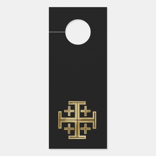 Aviso De Porta Cruz cristã (Frente)