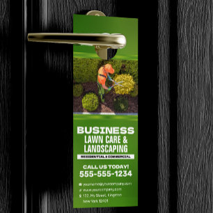 Aviso De Porta Cuidado moderno de gramados e paisagismo corte de