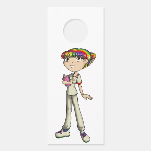 Aviso De Porta Cuidados (Frente)