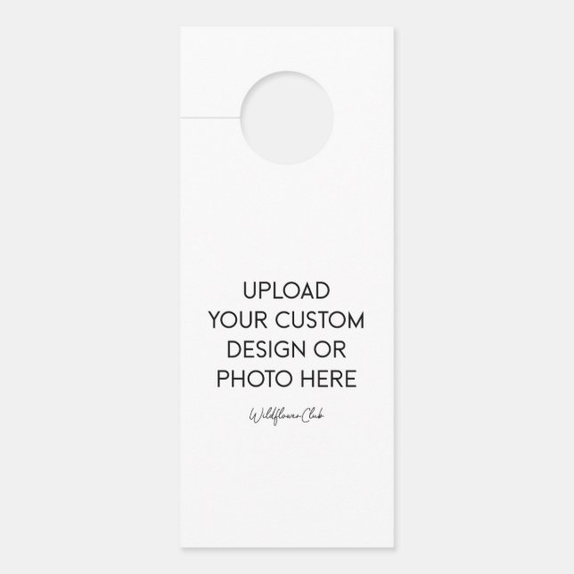 Aviso De Porta Custom Door Hanger Card (Frente)