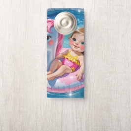 Aviso De Porta Dias de piscina