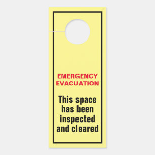 Aviso De Porta Diretor de Suite de Piso de Incêndio de Evacuação