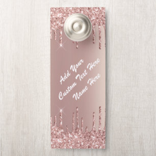 Aviso De Porta Dissipador de Porta de Texto Personalizado com Gli