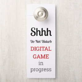 Aviso De Porta Do Not Disturb Game In Progress