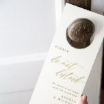 Aviso De Porta Dourados, não incomodam os porteiros do Hotel Casa<br><div class="desc">Dourados Hangers modernos e elegantes para seus convidados do hotel: use esses cabides de hotel de casamento dourados para seus hóspedes para que outros saibam não perturbar. Eles apresentam um roteiro de caligrafia moderna e elegante ouro.</div>