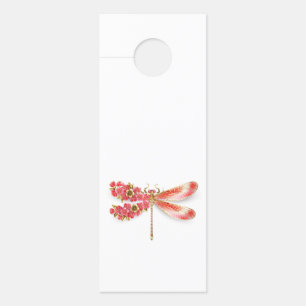Aviso De Porta Dragonfly com joalheria sakura