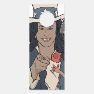 Aviso De Porta Eleição de Estilo de Rap Bootleg Kamala Harris
