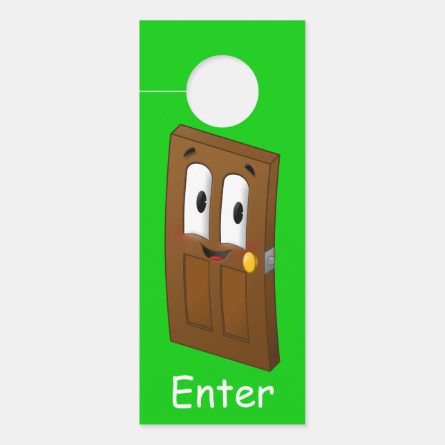 Aviso De Porta "Enter/Stop" (Frente)