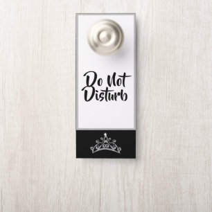 Aviso De Porta Estilo americano Pageant SLVR Crown Door Hanger