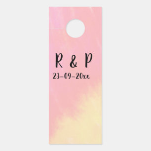 Aviso De Porta estilo de texto minimalista simples branco casamen