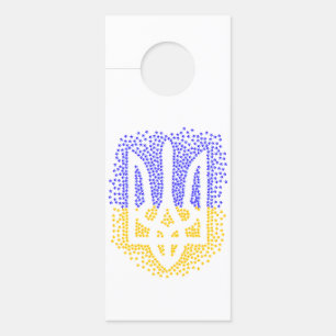 Aviso De Porta Estrelas ucranianas de dispersão de trizub