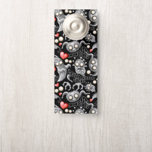 Aviso De Porta Eu adoro monstros porque Pessoas são péssimas