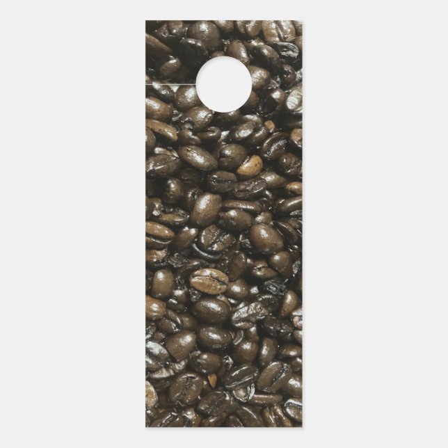 Aviso De Porta Feijões de café (Frente)